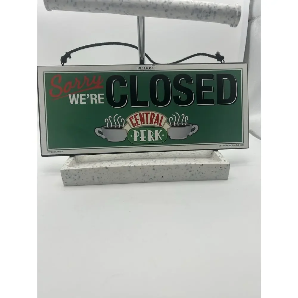 Friends Central Perk Reversible Hanging Sign Wall Art | 12 x 5 Inches